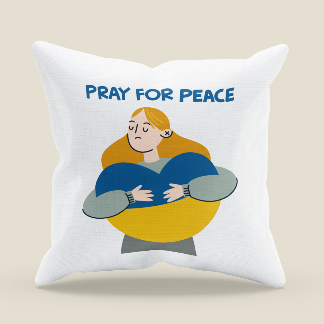 Подушка Pray for peace