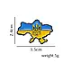 Брошка-значок карта України з тризубом ,українська символіка, фото 4