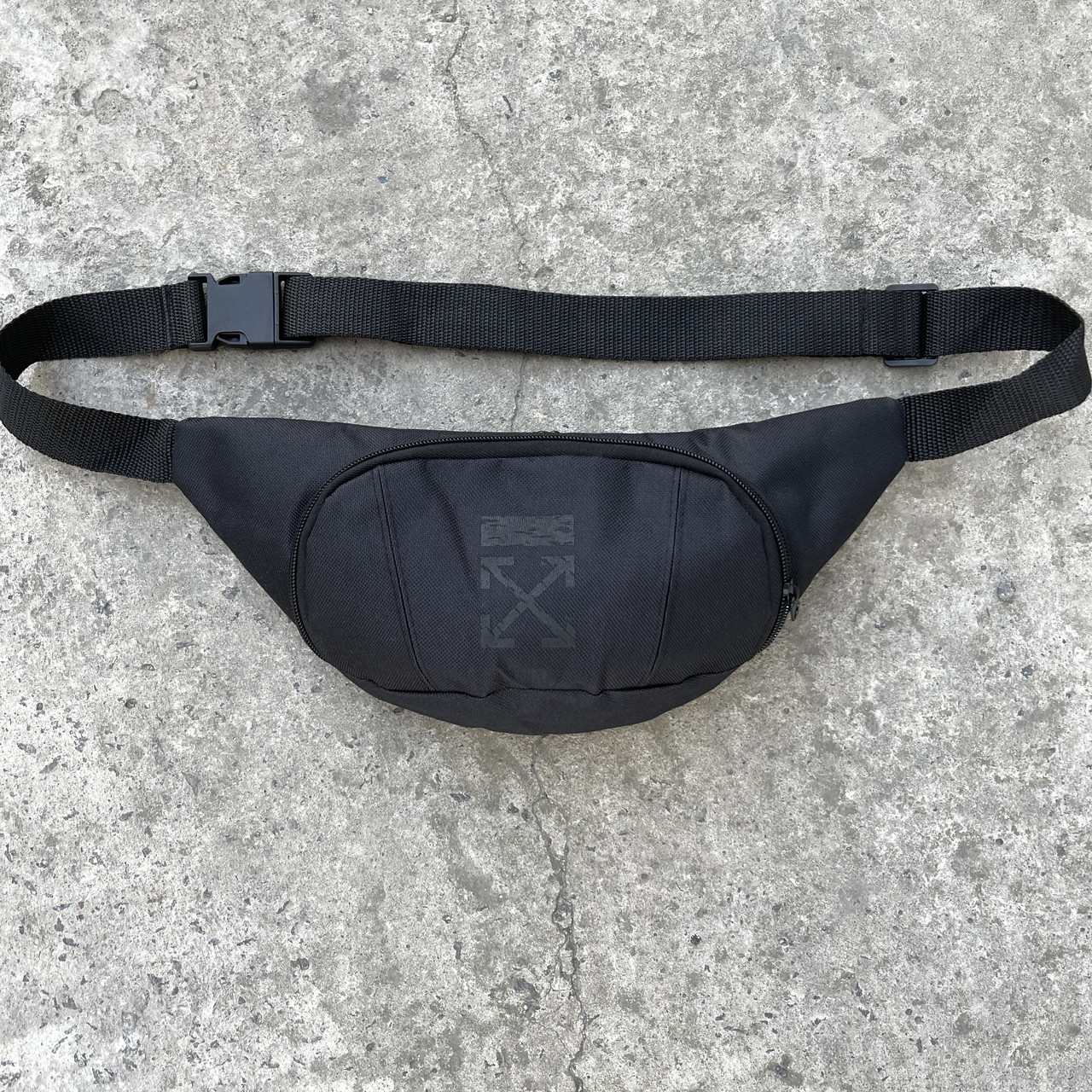 Бананка чоловіча жіноча off-white на пояс чорна сумка поясна через плече офф вайт