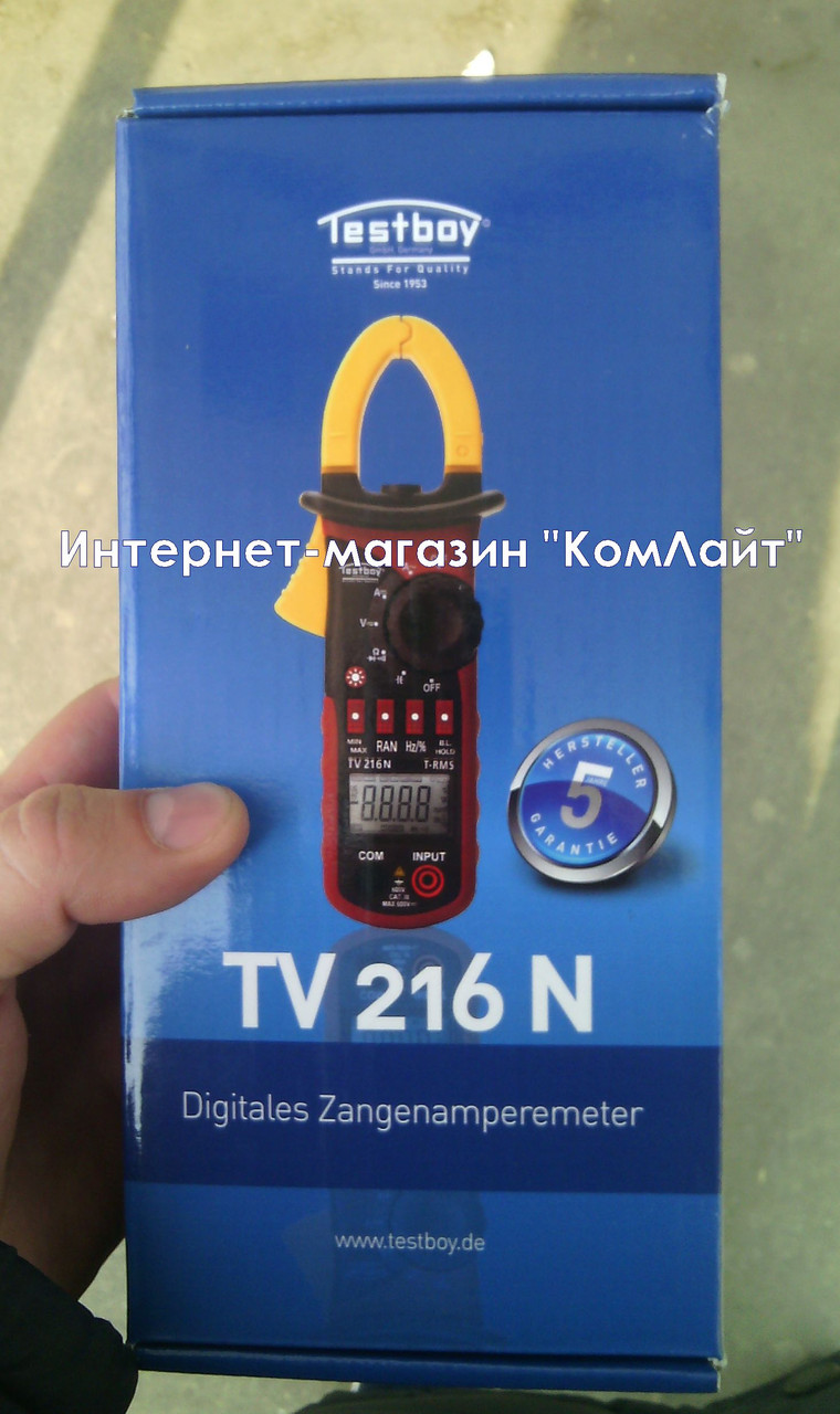 Цифровые токоизмерительные клещи Testboy TV 216 N (Германия) - фото 5 - id-p202088724