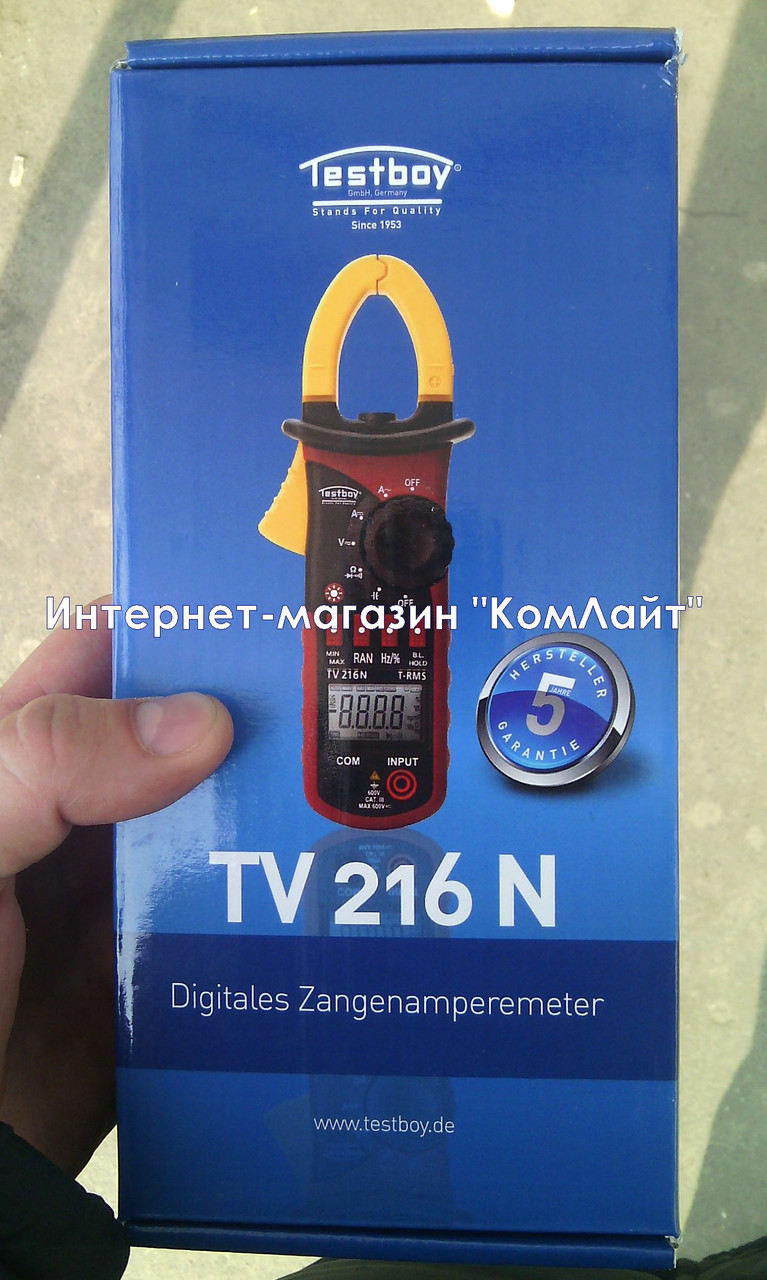 Цифровые токоизмерительные клещи Testboy TV 216 N (Германия) - фото 6 - id-p202088724