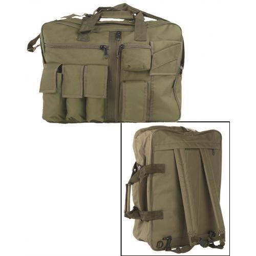 Тактичний Рюкзак/Сумка 2в1 Mil-Tec Cargo Musette 35л 50 х 20 37 см Олива 13830001