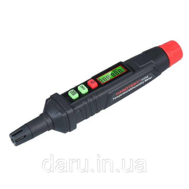 Термогігометр HABOTEST HT62 (-20 ° C...+ 60 ° C; ± 0,5 ° C; от 0% до 100%; 0,1%; ± 3,0%) точка росы, WB