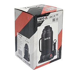 Гідравлічний пляшковий домкрат 20 т, H = 242 — 452 мм пр-во YATO YT-17007