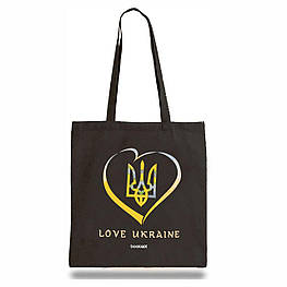 Екошопер BookOpt BK4036 Love Ukraine чорний