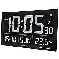 Часы настенные Technoline WS8007 Black (WS8007). Настольные часы с большим дисплеем