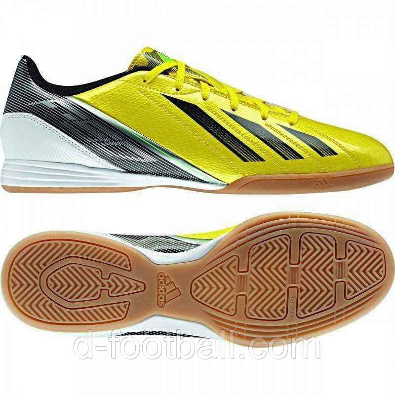 Дитячі футбольні бутси для залу Adidas F10 G65333, Жовтий, Розмір (EU) — 38