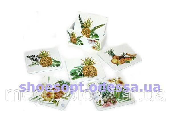 Подставки Под Горячие Чашки Ананас Набор 6 Шт 10см — Купить Недорого на ...