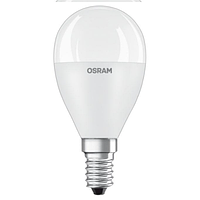 Лампа OSRAM 6.5вт E14 3000K тепла світлодіодна Осрам куля, LED VALUE CL P60 6,5 W/830 230V FR E14 10X1