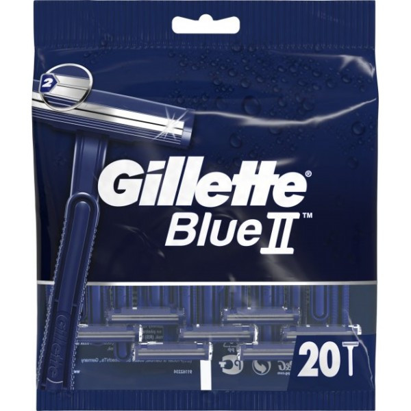 Одноразовые станки для бритья мужские Gillette Blue 2, 20 шт, цена 234 ...