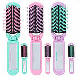 TOP Model розкладний гребінець щітка для волосся з дзеркалом від Depesche 11939, фото 4