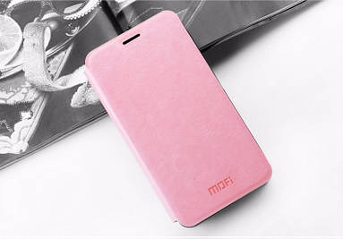 Шкіряний чохол-книжка Mofi для Huawei Ascend Y330-U11 рожевий