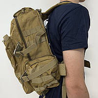 Тактичний рюкзак військовий похідний місткий на 40 літрів BPT4-40 койот, фото 2