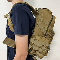 Тактичний рюкзак військовий похідний місткий на 40 літрів BPT4-40 койот, фото 5