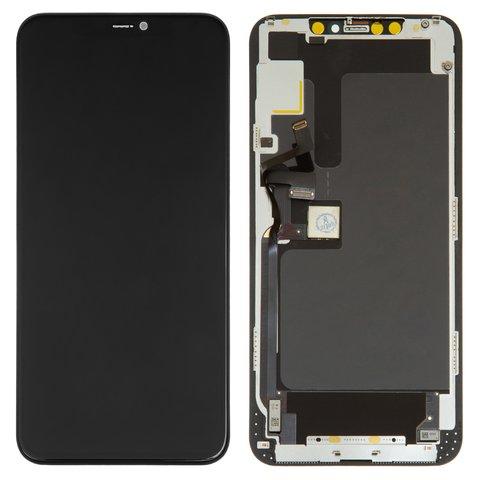 Дисплей Apple iPhone 11 Pro Max с сенсорным стеклом (Черный) GX Hard OLED