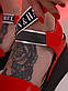 Босоніжки жіночі червоні на танкетці Б1399, фото 6