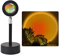 LED Лампа Sunset Lamp эффект солнца (проекционная лампа, свет для съемки, лампа рассвет закат)