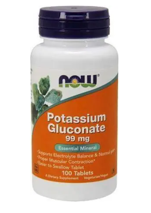 Купить Глюконат калия "Potassium Gluconate" Now Foods, 99 мг, 100 ...
