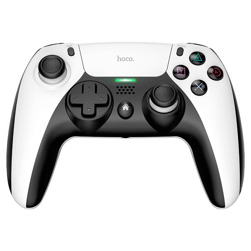Бездротовий геймпад Hoco GM9 PS5 Bluetooth PC/Android/iOS Black-White Білий з чорним, фото 2