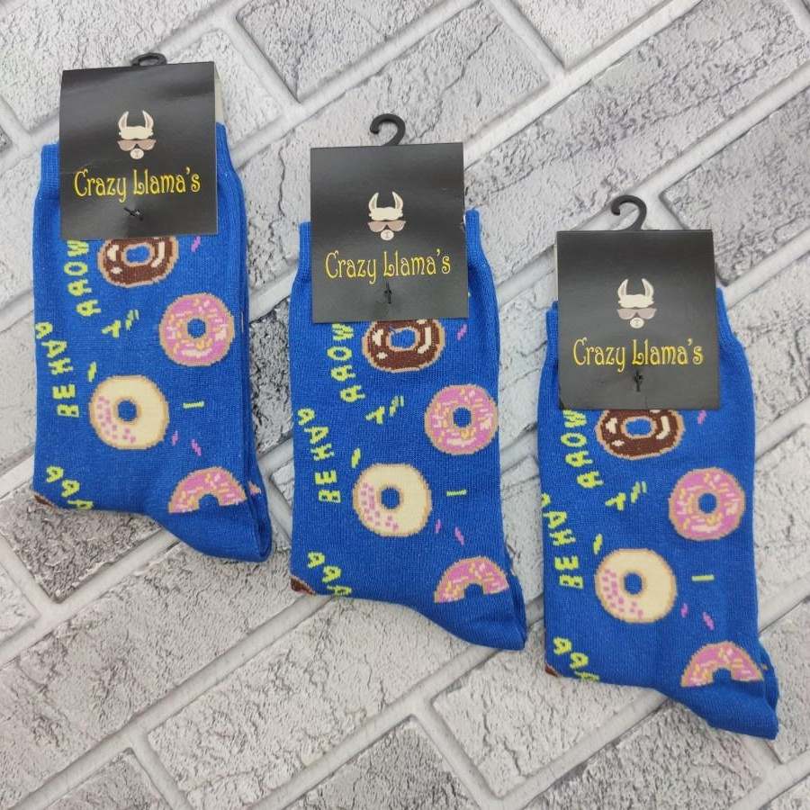 Шкарпетки високі весна/осінь Crazy Lama 777-17 Пончики Туреччина one size (37-40р) 30033389, фото 1