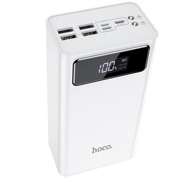 УМБ Power Bank Hoco J65B 50000mAh з фонариком білий, фото 1