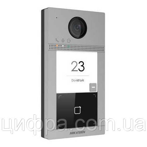 IP панель виклику Hikvision DS-KV8113-WME1(B)/Flush, фото 1