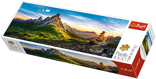 Пазли - (1000 елм. Панорама) - "Пассо ді Гіа", (Доломіти), фото 1