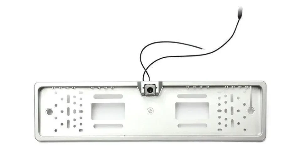 Камера заднего вида рамка 16LED Silver с подсветкой номера - фото 5 - id-p1654136238