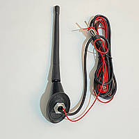 Антена врізна в дах - нахил 51° - болт 12-ка - підсилювач - 12см, шнур 2,8м  AZ-002 EK 172