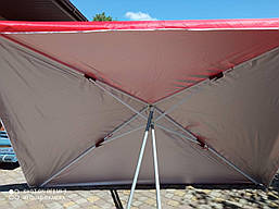 Торгівельна парасоля 1.6м 1.8м 2м 2.5м 3м 3.5м 2х2 3х2 3.5х2.5, фото 5