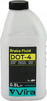 Гальмівна рідина 500ml Dot-4 "Vira" VI1001 Brake Fluid (12шт/уп)