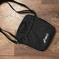 Сумка мессенджер Asics, мужская сумка для мелких вещей черная