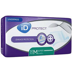 Одноразові пелюшки iD Expert Protect Plus M 60х60 см, 30 шт.