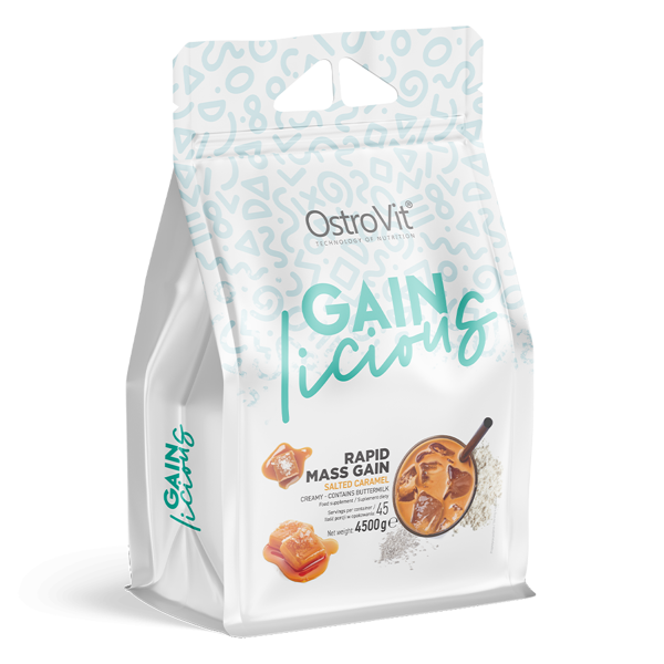 Гейнер OstroVit GAINlicious 4500 g (Salted caramel), фото 1