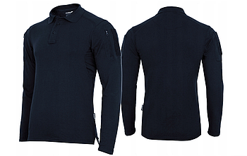 Футболка-поло з довгим рукавом TEXAR elite Pro Navy Blue