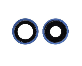 Скло камери з рамкою для смартфону Iphone 12, Original New синій