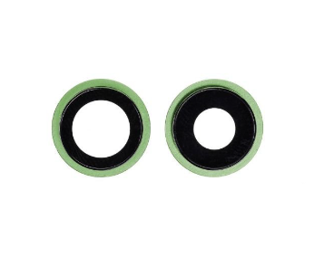 Скло камери з рамкою для смартфону Iphone 12, Original New зелений