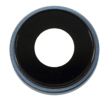 Скло камери з рамкою для смартфону Iphone XR, синій