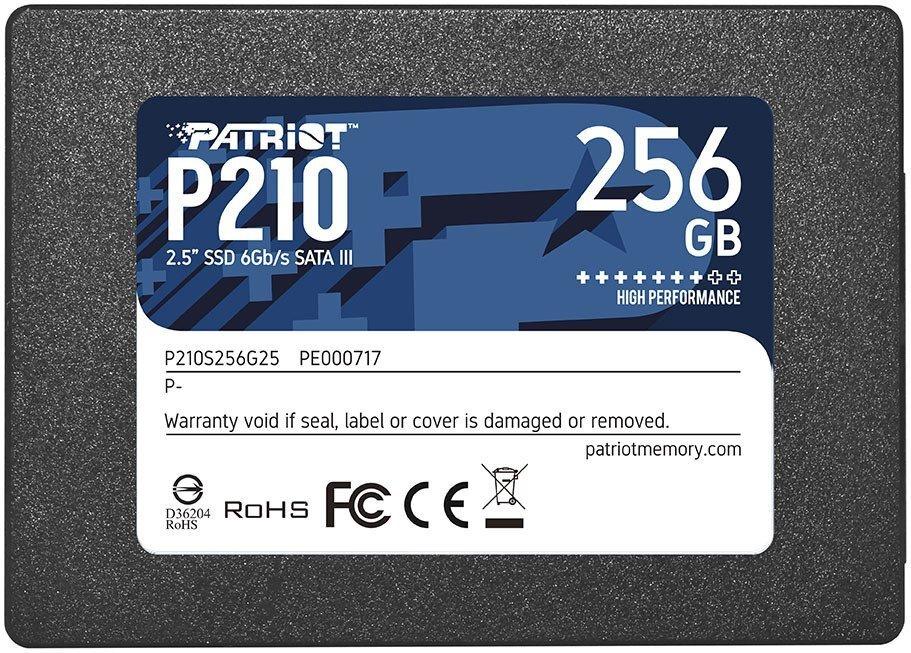 Накопитель твердотельный SSD  256GB Patriot P210 2.5" SATAIII TLC (P210S256G25)