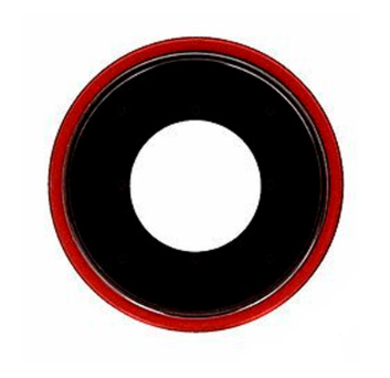 Скло камери з рамкою для смартфону Iphone XR, червоний