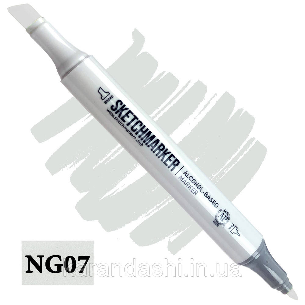 Маркер SKETCHMARKER долото-тонке перо NG7 Neutral gray 7 Нейтральний сірий 7