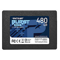 Накопитель твердотельный SSD 480GB Patriot Burst Elite 2.5" SATAIII TLC (PBE480GS25SSDR)