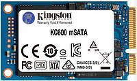 Накопитель твердотельный SSD 256GB Kingston KC600 mSATA SATAIII 3D TLC (SKC600MS/256G)
