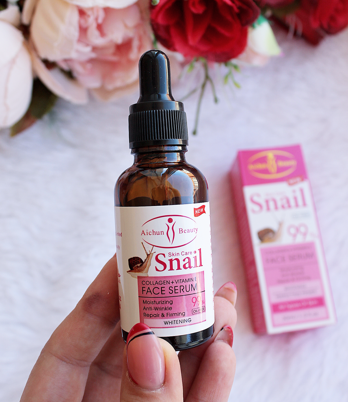 Сироватка для обличчя Aichun Beauty Snail 99 % з колагеном і вітаміном Е