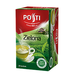 Чай зелений в пакетиках упаковка  20пак.*1,5г ТМ Posti Польща