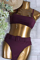 Купальник раздельный Z.Five Райана 86284 баклажан(В НАЛИЧИИ ТОЛЬКО 42 44 46 48 50 УКР р-ры), фото 3