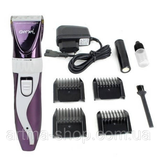 Машинка-тример для стриження волосся й бороди Gemei GM-6062, фото 1