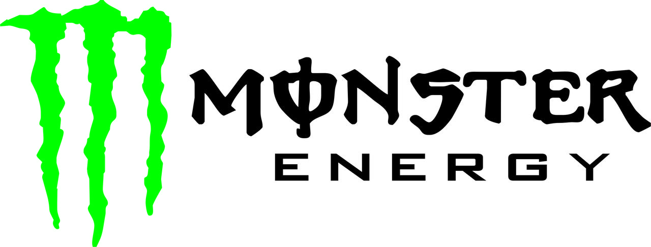 Наклейка - Monster Energy на капот - Чорна