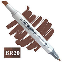 Маркер SKETCHMARKER Тонкий-Скошений наконечник BR020 Chocolate Шоколад