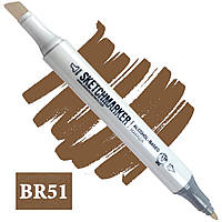 Маркер SKETCHMARKER Тонкий-Скошений наконечник BR051 Burnt umber Умбра палена